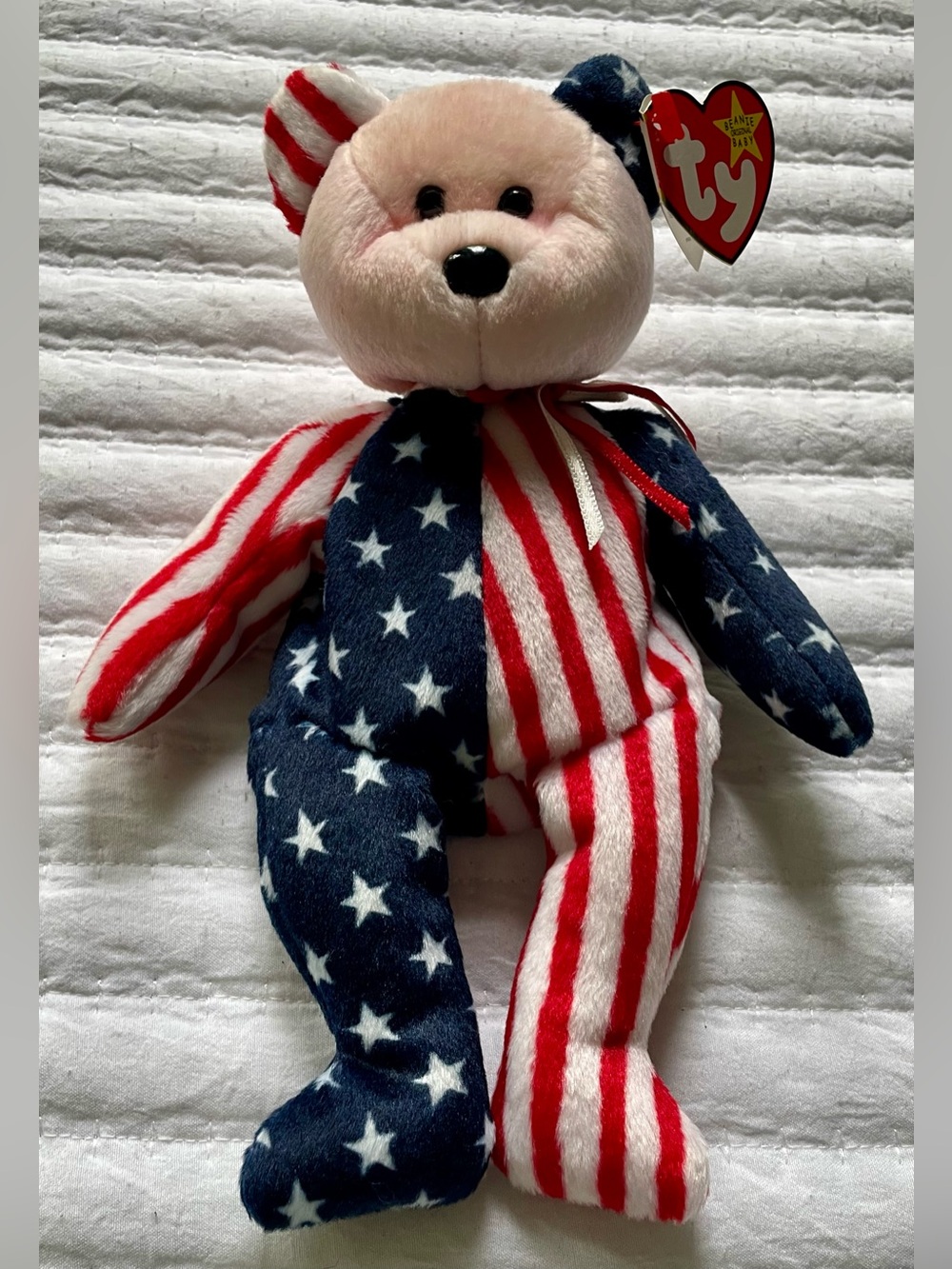 Vintage 1999 Beanie Babies Spangle Bear - Picture 2 of 8